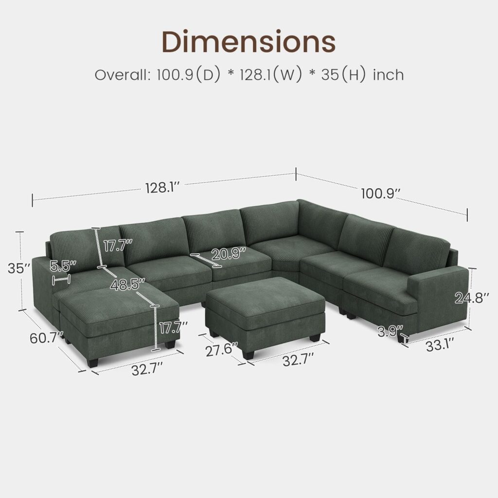 Corduroy Sectional Sofa, Corduroy sofa sectional, Green Corduroy Couch, Gray Corduroy Couch