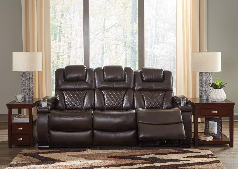 Leather Power Reclining Sofa