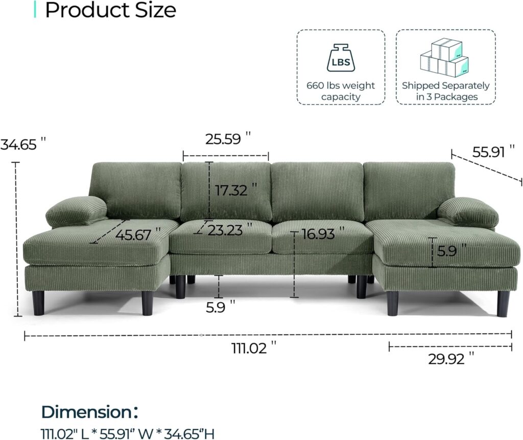 Corduroy Sectional Sofa, Corduroy sofa sectional, Green Corduroy Couch, Gray Corduroy Couch, Modular Sectional Sofa