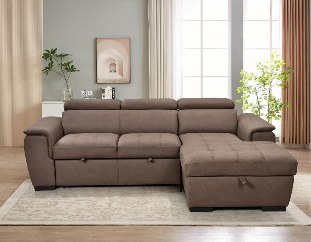 Sectional with Recliner and Sofa Bed